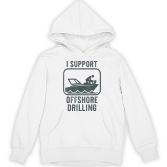 Sailing Boating Offshore Drilling Boat Pontoon Hoodie - Thegiftio UK