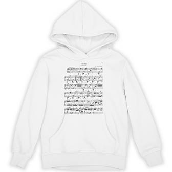 Fur Elise Beethoven Piano Sheet Music Vintage Hoodie - Thegiftio UK