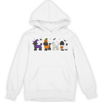 Halloween Poodle Dog Lover Spooky Dog Halloween Hoodie - Thegiftio UK