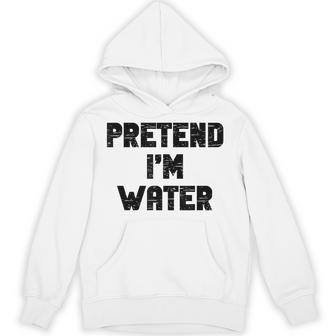 Halloween Pretend I'm Water Costume Lazy Adult Kids Hoodie - Thegiftio UK