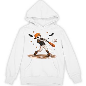 Halloween Skeleton Baseball Costume Boys Kids Hoodie | Seseable UK