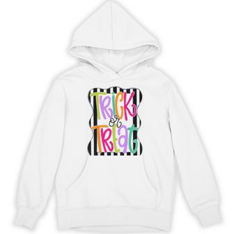 Halloween Trick Or Treat Hand Drawn Hoodie - Thegiftio UK