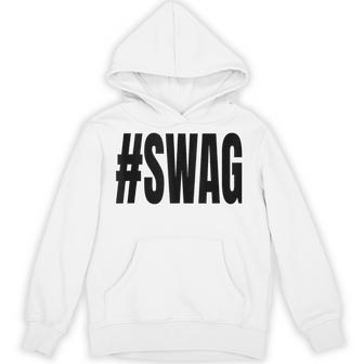 Hashtag Swag White Hoodie - Thegiftio UK