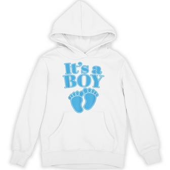 It's A Boy Baby Blue Gender Reveal Party Hoodie - Thegiftio UK
