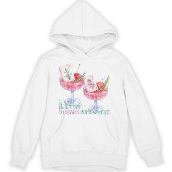 Its Five O Crack Somewhere Mah Jongg Cocktail Lover Hoodie - Thegiftio UK