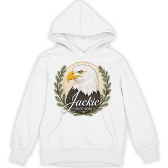 Jackie Bald Eagle 2012 2026 Memorial Tribute Hoodie - Thegiftio UK