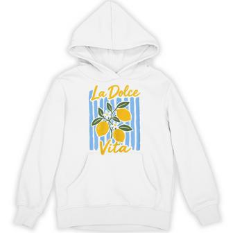 La Dolce Vita Lemon Italian Summer Vacation Vintage Hoodie - Thegiftio UK