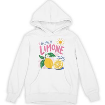 La Vita Al Limone Italian Summer Lemon Fruit Vacation Hoodie - Thegiftio UK