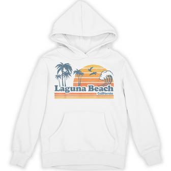 Laguna Beach California Vacation Cute Vintage Cali 70S Retro Hoodie - Thegiftio UK