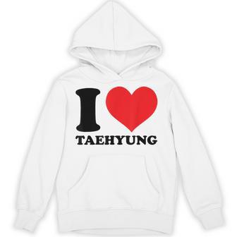 I Love Taehyung I Heart Taehyung Hoodie - Thegiftio UK