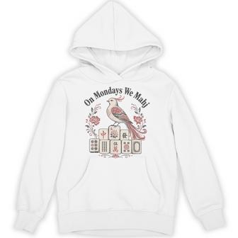 Mahjong Bird Bam On Mondays We Mahj Hoodie - Thegiftio UK