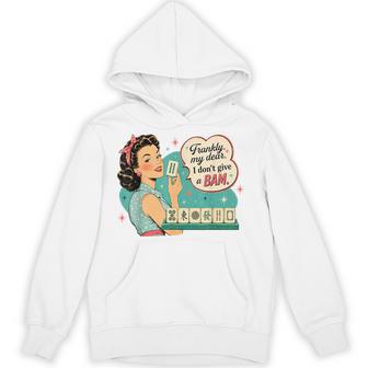 Mahjong Lover Game Night Frankly My Dear I Don't Give Bam Hoodie - Thegiftio UK