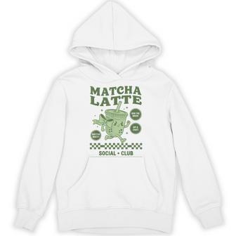 Matcha Latte Social Club Green Matcha Tea Party Hoodie - Monsterry