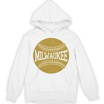 Milwaukee Baseball Fan Comfort Colors Crop Top Hoodie - Thegiftio UK
