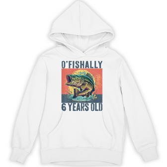 Ofishally 6 Years Old 2020 Fishing Fisherman 6Th Birthday Hoodie - Thegiftio UK