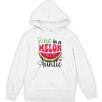 One In A Melon Auntie 1St Birthday Party Family Matching Hoodie - Thegiftio UK