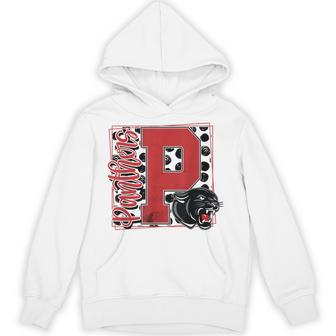 Panthers School Spirit Game Day Mascot Red Panther Pride Hoodie - Thegiftio UK