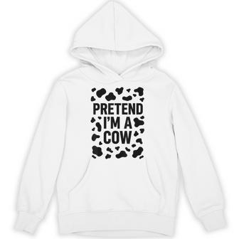 Pretend Im A Cow Halloween Costume Hoodie - Thegiftio UK