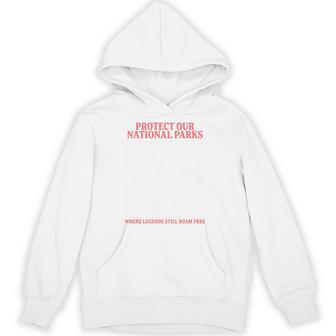 Protect Our National Parks Cryptid Halloween Spooky Comfort Colors Crop Top Hoodie - Thegiftio UK