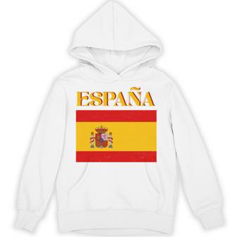Retro Vintage Spanish Flag Espana Pride Spain Graphic Comfort Colors Crop Top Hoodie | Seseable UK
