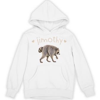 Retro Viral Raccoon Meme Jimothy Tri-Blend Hoodie - Thegiftio UK