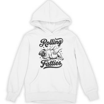 Rolling Fatties Pug Hoodie - Thegiftio UK