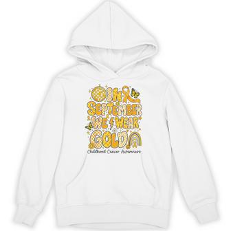 In September We Wear Gold Childhood Cancer Awareness Kids Hoodie - Thegiftio UK