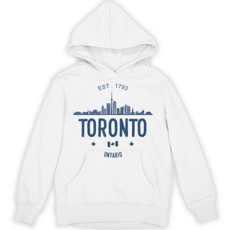 Skyline Toronto Canada Hoodie - Thegiftio UK