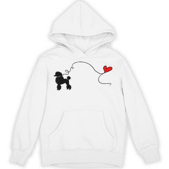 Sock Hop 50S Costume Poodle Cute Poodle 1950'S Heart Hoodie - Thegiftio UK