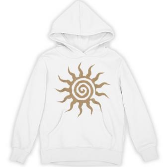 Spiral Sun Fairy Grunge Hippie Goblin Earthy Graphic Hoodie - Thegiftio UK