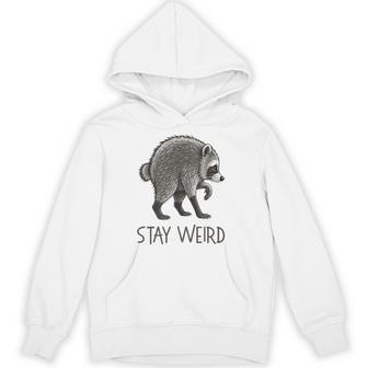 Stay Weird Jimothy Raccoon Hoodie - Thegiftio UK