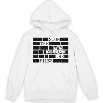 Stop The War Release The Files Redacted Hoodie - Thegiftio UK