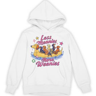Summer Vibes Dachshund Wiener Less Meanies More Weenies Hoodie - Thegiftio UK