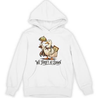 We Thrift At Dawn Goose Thrifting Vintage Collector Hoodie | Seseable UK