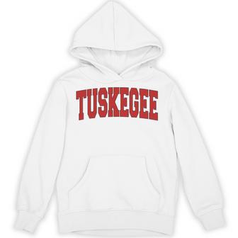 Tuskegee Al Alabama Varsity Style Usa Vintage Sports Comfort Colors Crop Top Hoodie - Thegiftio UK