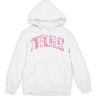 Tuskegee Vintage Preppy Varsity Pink Sports Hoodie - Thegiftio UK