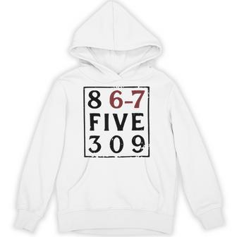 Vintage 80'S Music 86-75309 Jenny 8675309 Six Seven 67 Meme Hoodie - Thegiftio UK