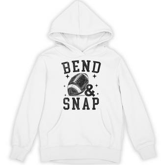 Vintage Game Day Football Touchdown Bend And Snap Boys Hoodie - Thegiftio UK