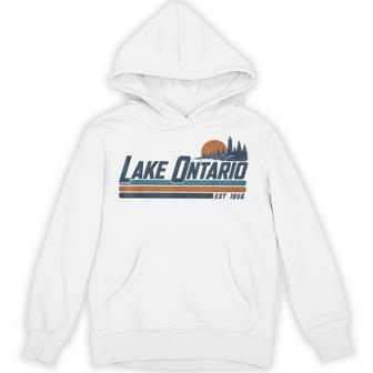 Vintage Lake Ontario Great Lakes Hoodie - Thegiftio UK