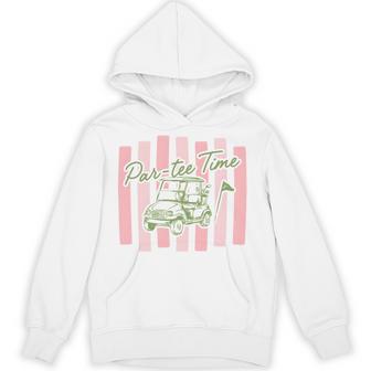 Vintage Preppy Golf Let's Par Golf Lover Player Golfer Comfort Colors Crop Top Hoodie | Seseable UK