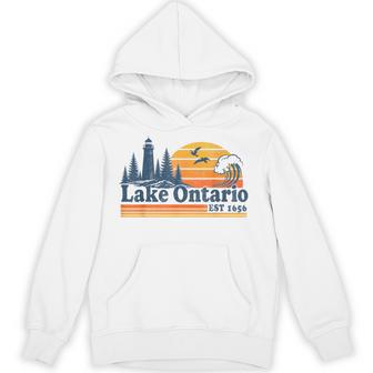 Vintage Style Lake Ontario Retro Hoodie - Thegiftio UK