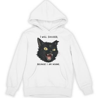 I Will Succeed Because I Am Insane Hoodie - Thegiftio UK