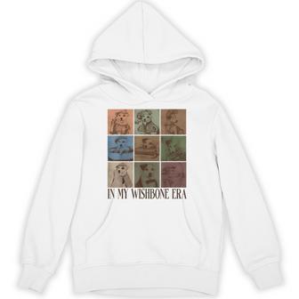 In My Wishbone Era Literary Dog Book Lover Vintage 90S Hoodie | Seseable UK