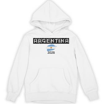 Women's Argentina Souvenir 2026 Vacation Trip Fun Matching Flag Hoodie - Thegiftio UK
