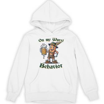 On My Wurst Behavior Oktoberfest Costume Outfit German Hoodie - Thegiftio UK
