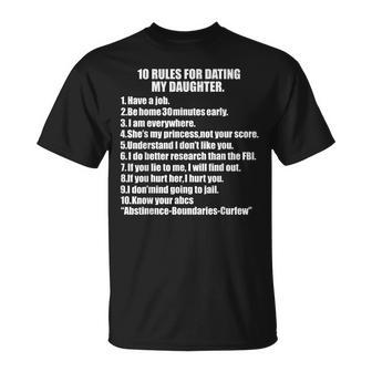 10 Rules Dating My Daughter 過保護 お父さん 保護 Tシャツ - Kawaiitshirt