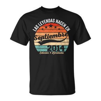 12 Años Cumpleaños Las Leyendas Nacen Eneptiembre De 2014 Camiseta unisex - Regaloses