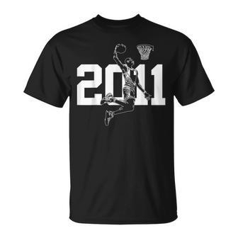 15 Años 2011 Balón De Basket 15º Nacimiento Camiseta unisex - Regaloses