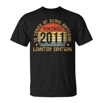 15Yr Bday Son Boy 2011 15Th 15 Year Old Birthday T-Shirt - Monsterry
