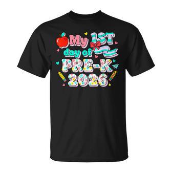 My 1St Day Of Pre-K 2026 First Day Of School Kids Girls T-Shirt - Monsterry